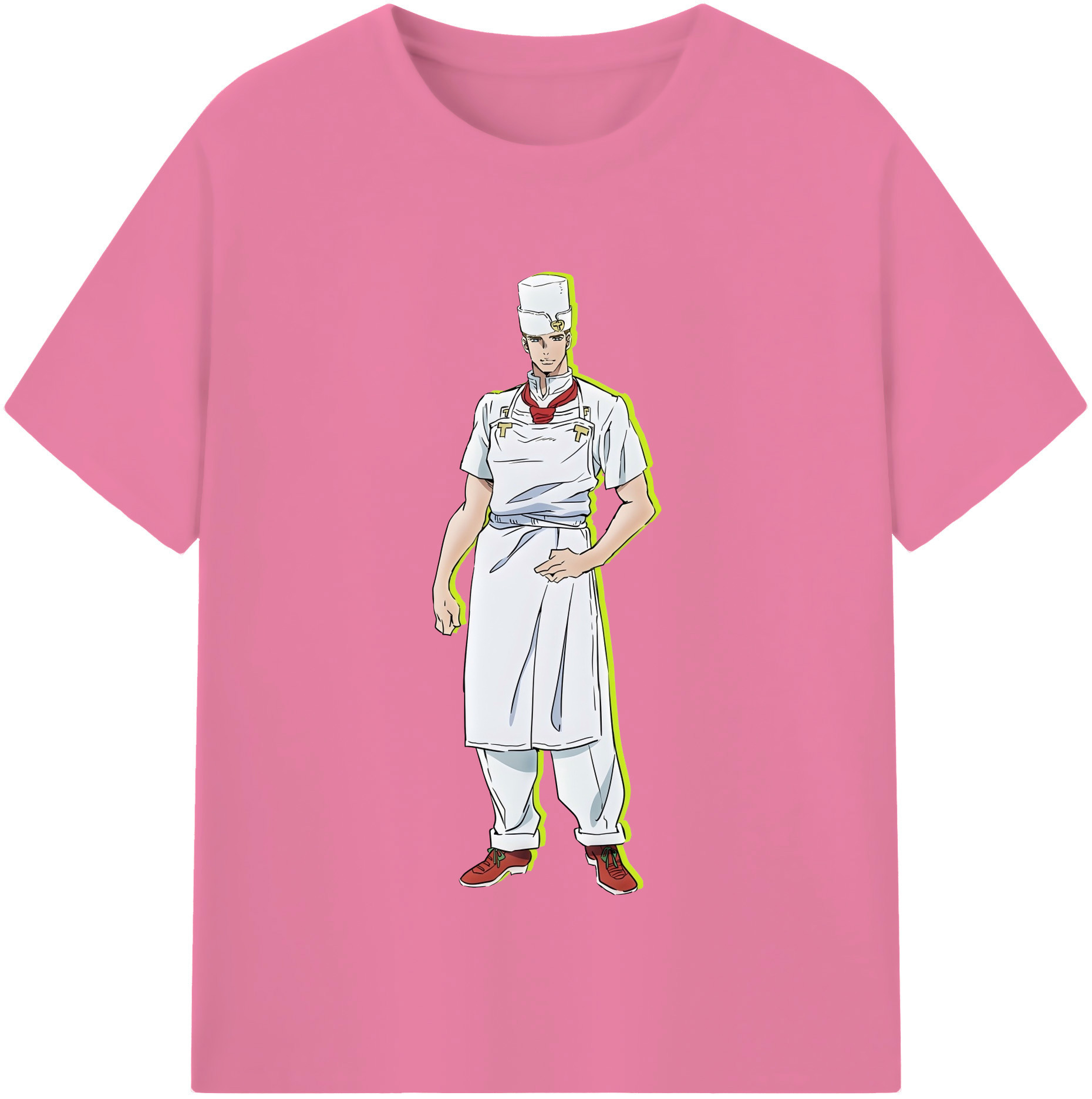 （画像用） ジョジョの奇妙な冒険 Tonio Trussardi JoJo's Bizarre Adventure トニオ?トラッサルディ 綿100％半袖Tシャツ（フロントプリント）
